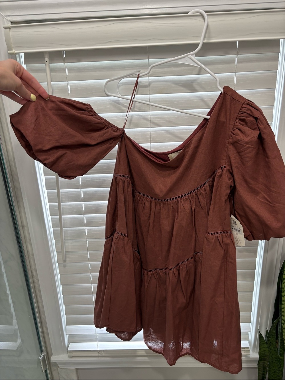 Altar’d State rustic brown mini dress